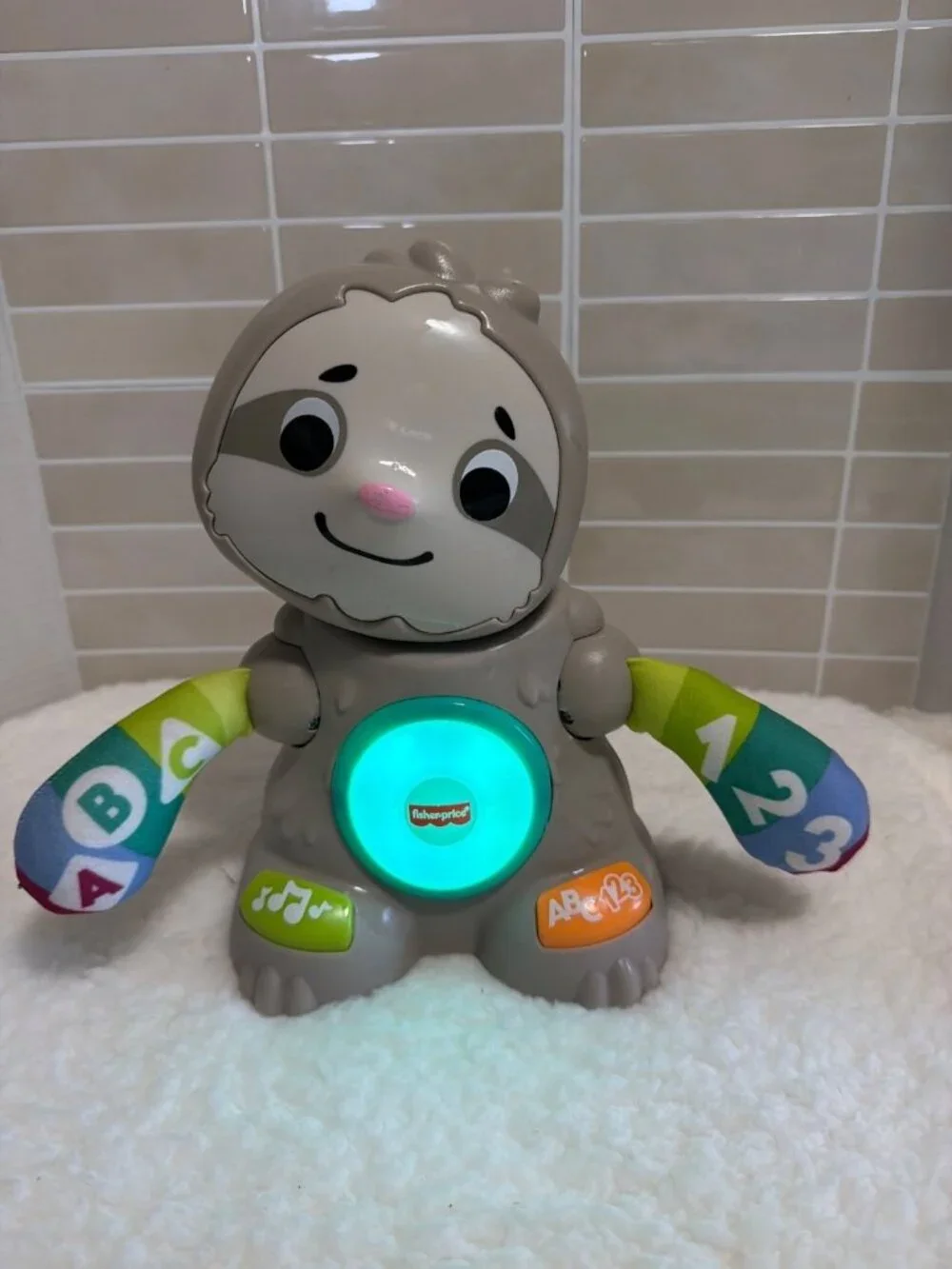 Fisher‑Price Linkimals Smooth Moves Sloth 85+ Songs Lights Learning Toy Works